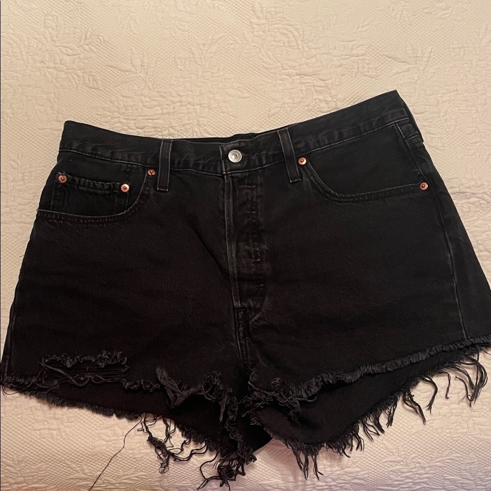 Levi's Charcoal Denim Shorts